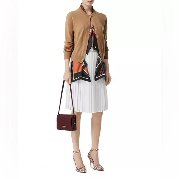 Burberry Small Leather Dark Purple Grace Bag - Picture 2 of 8